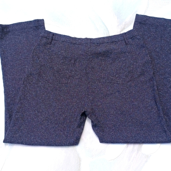 Diane Gilman🖤 Black, With Small White Flecks, Semi-Casual 5 Pocket Pants  W-14 - Picture 5 of 10